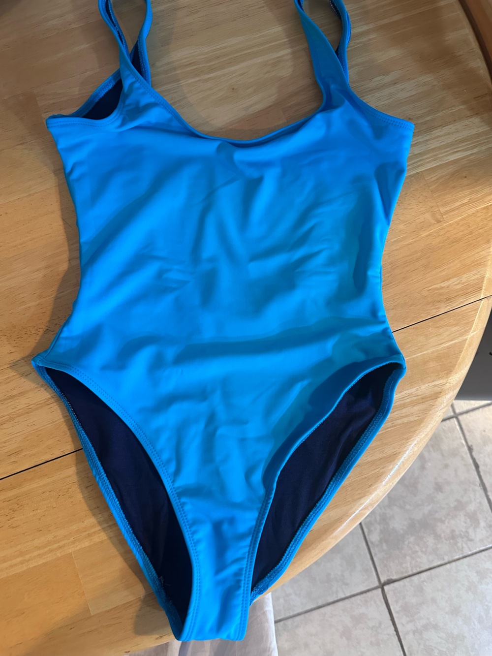Bright Blue One-Piece Swimsuit - Small
